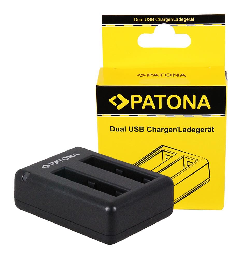 PATONA Carregador Dual Rápido para Xiaomi Yi Xiaoyi YDXJO1XY incl. cabo Micro-USB PATONA Carregador Dual Rápido para Xiaomi Yi Xiaoyi YDXJO1XY incl. cabo Micro-USB