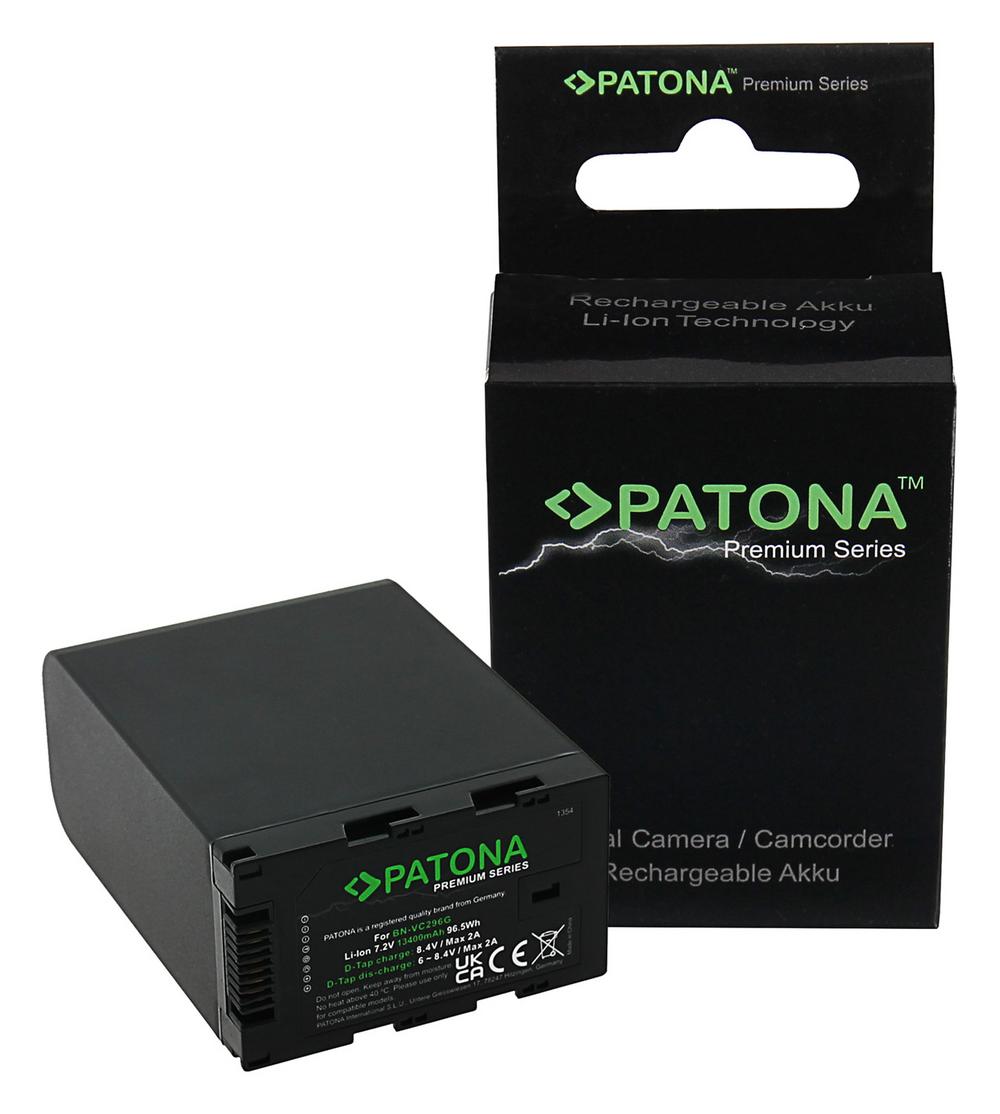 PATONA Premium Battery BN-VC296G for JVC GY-HC500 GY-HC550 D‑Tap with High‑Quality LG Cells