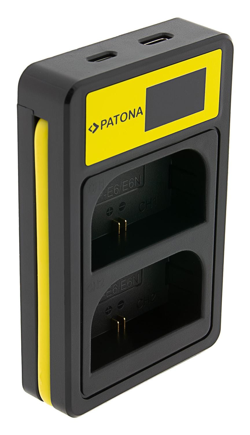 Carregador USB inteligente dual LCD PATONA para Canon LP‑E6 EOS 5D 60D 60Da 6D 7D EOS70D EOS‑70D Carregador USB inteligente dual LCD PATONA para Canon LP‑E6 EOS 5D 60D 60Da 6D 7D EOS70D EOS‑70D