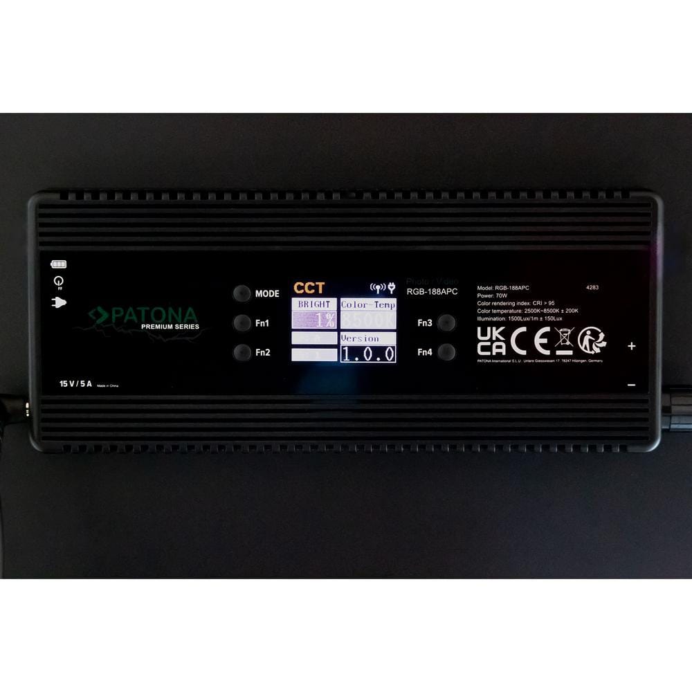 PATONA Premium Lámpara Soft-Luz RGB-188A con Control por App