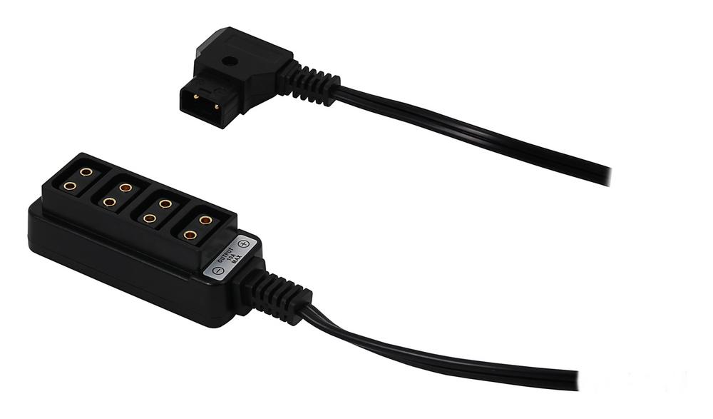 PATONA 4‑way D‑TAP Adapter Splitter Hub – 1 male D‑TAP to 4 female D‑TAP