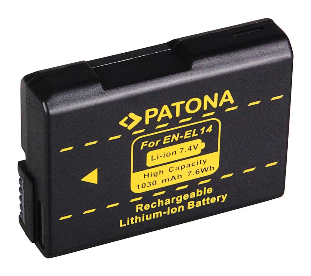 PATONA batteria per Nikon EN-EL14 P7100 P7000 D5100 D3200 D3100