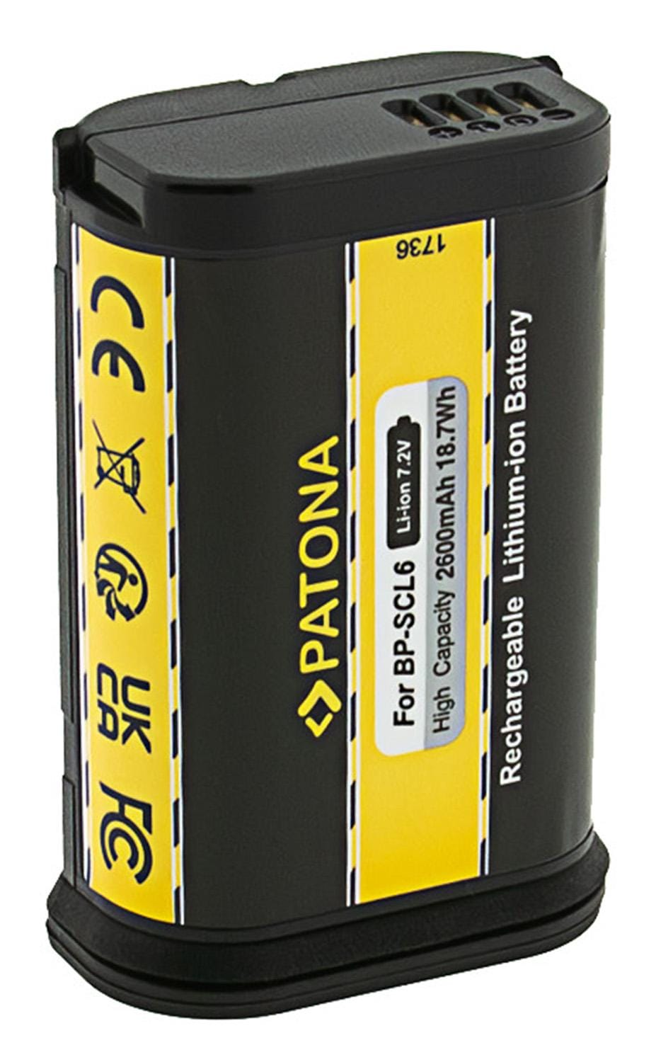 Batería PATONA para Leica Q2 Q3 SL2 SL2S BP-SCL6 LC-SCL6 19 531