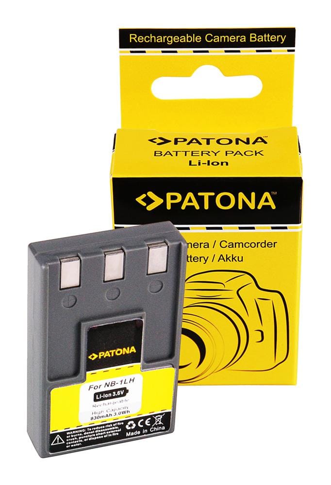Patona batteria per Canon IXUS V/V2/V3/300/400/430/500 NB-1LH NB1LH