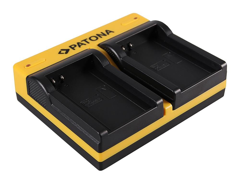 Caricabatterie Doppio PATONA per Contour GPS Contour CT-3650 HD 1080P inclusi cavo Micro-USB