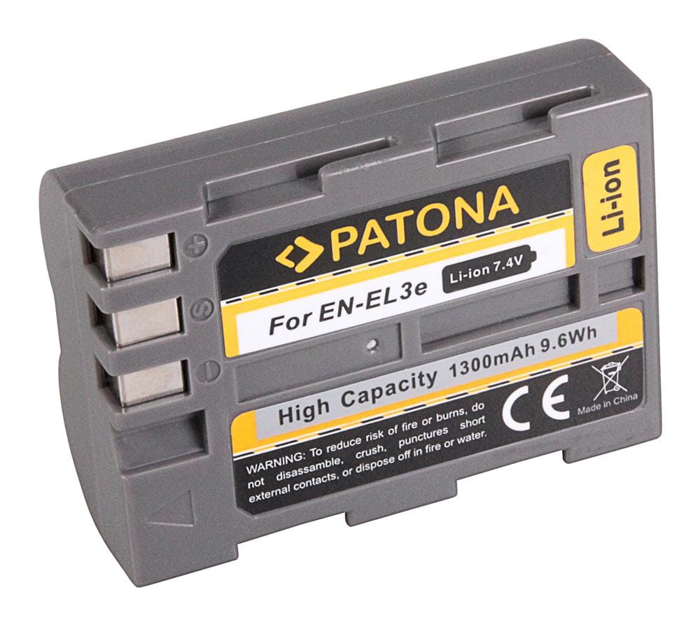 PATONA Batteria per Nikon D700 D300 D200 D100 D80 D70 D50 EN-EL3e