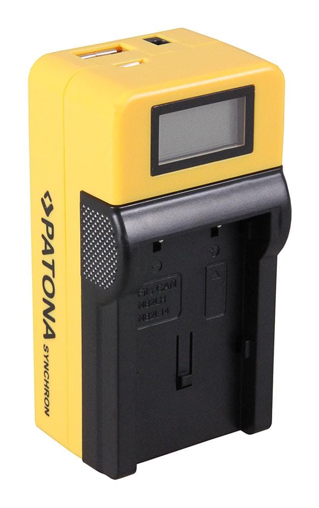 PATONA Synchron USB Ładowarka dla Canon BP2L12 BP-2L12 z wyświetlaczem LCD PATONA Synchron USB Ładowarka dla Canon BP2L12 BP-2L12 z wyświetlaczem LCD