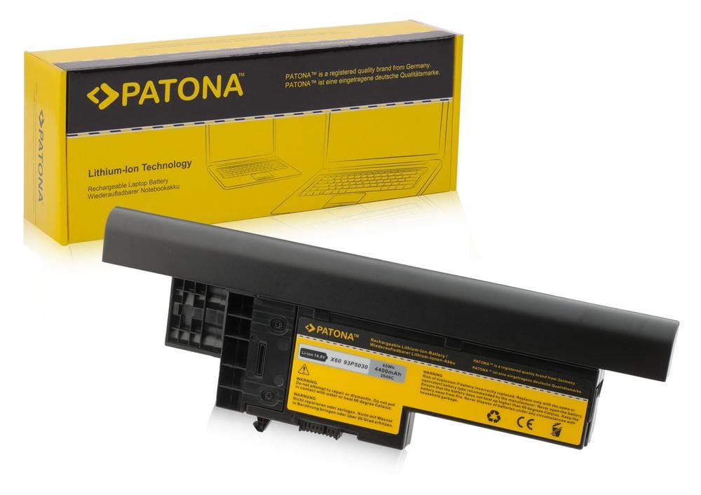 Bateria PATONA para IBM ThinkPad X60 1708 1709 2509 4400mAh