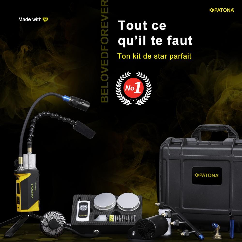 PATONA Fog Master Pro Set macchina per fumo portatile con accessori e valigia