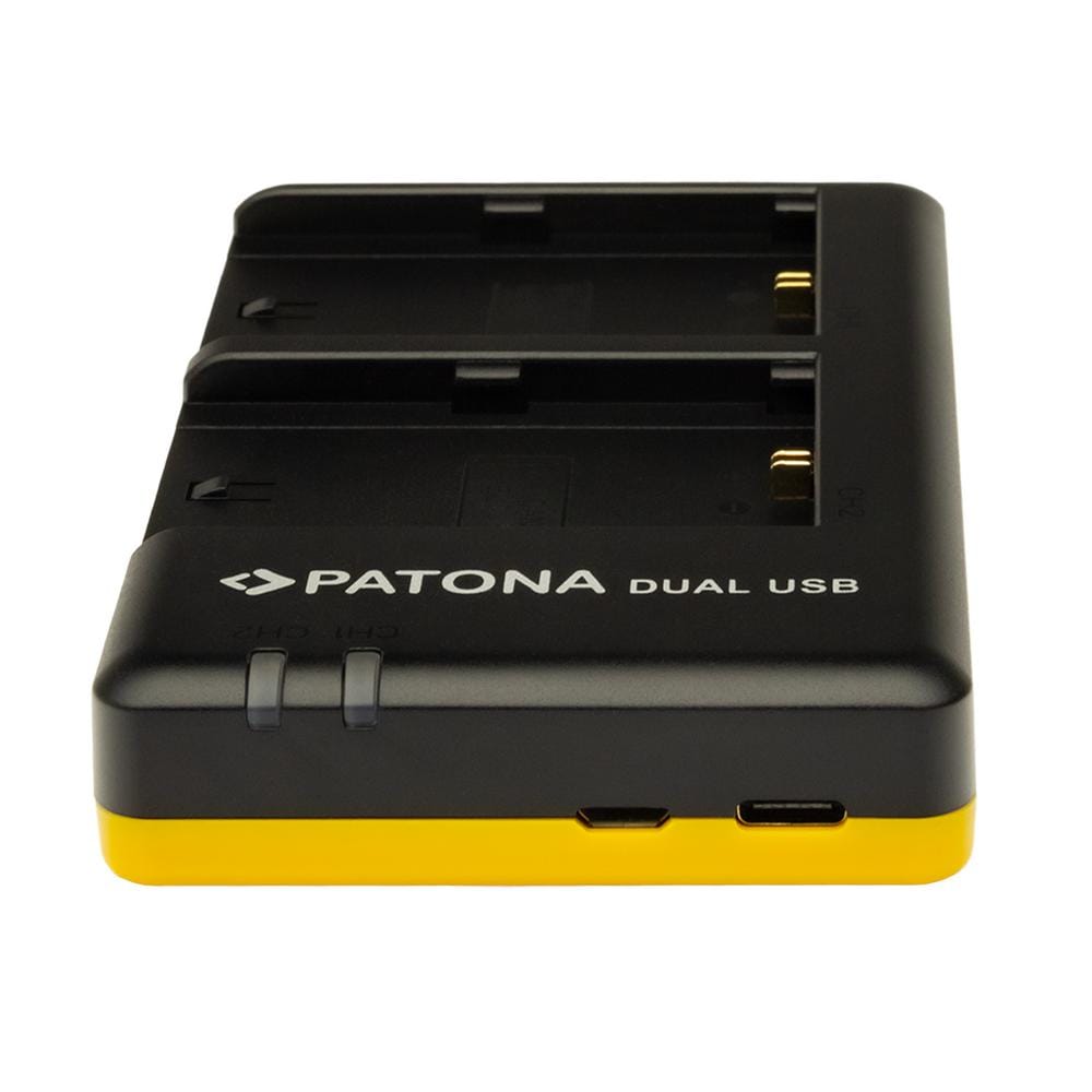 Caricatore rapido duale PATONA per Speedlite Canon EL-1 EL-5 con cavo USB-C Caricatore rapido duale PATONA per Speedlite Canon EL-1 EL-5 con cavo USB-C