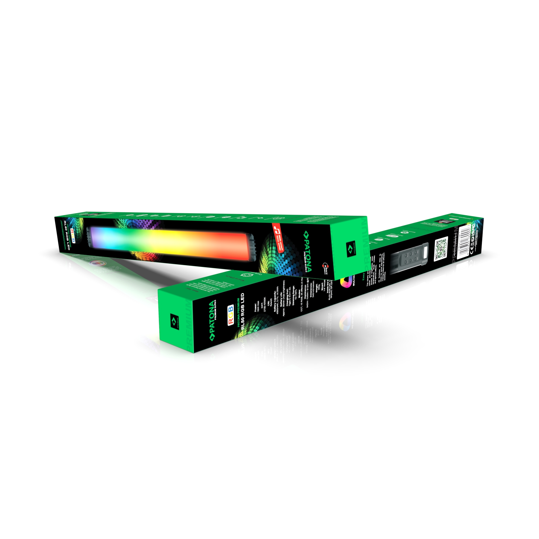 PATONA Premium RL50 RGB LED-Stableuchte 50 cm