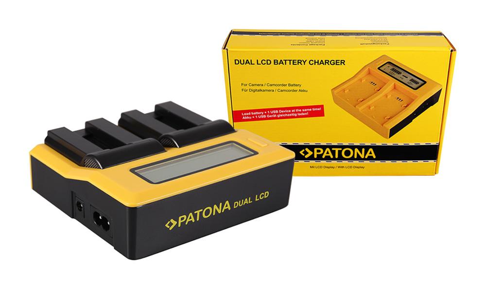 PATONA Dual LCD USB Caricatore per Canon NB-9L Digital IXUS 1000 1000HS 1100HS 500HS 510HS