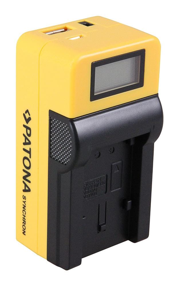 PATONA Synchron USB Cargador para Panasonic VBK 180 con pantalla LCD PATONA Synchron USB Cargador para Panasonic VBK 180 con pantalla LCD