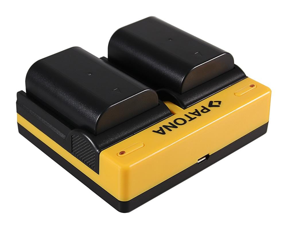 PATONA Carregador Dual para Pentax D-LI90 K K01 K-01 K5 K-5 K5 II K-5 II K5 IIs K-5 IIs com Micro-USB