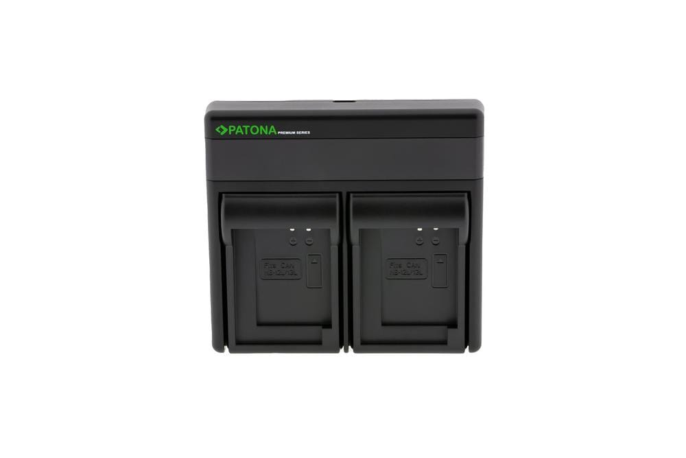 PATONA Premium Carregador Dual PD de Alto Desempenho para Canon NB12L com entrada/saída USB‑C PATONA Premium Carregador Dual PD de Alto Desempenho para Canon NB12L com entrada/saída USB‑C