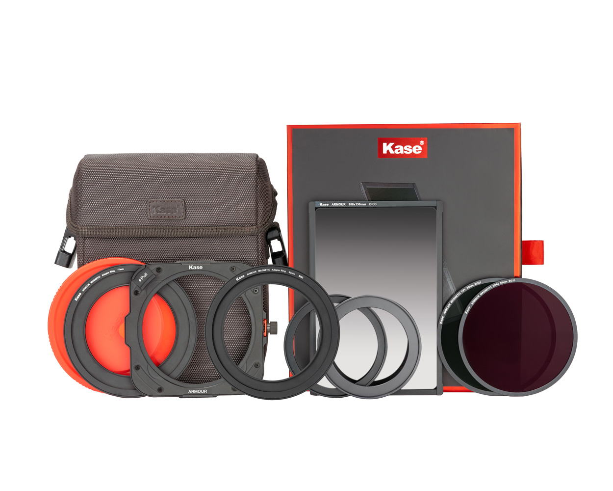 Kase K100 kit de bagues d'adaptation à vis 49-52-58-62-67-72/77 -  Kasefilters.nl