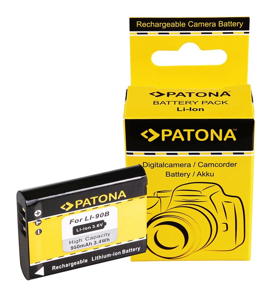 PATONA Batteria per Olympus Li-90B Li 90B Tough TG-1 TG-6 Stylus XZ-2 Ricoh DB-110 GRIII GRIIIx PATONA Batteria per Olympus Li-90B Li 90B Tough TG-1 TG-6 Stylus XZ-2 Ricoh DB-110 GRIII GRIIIx