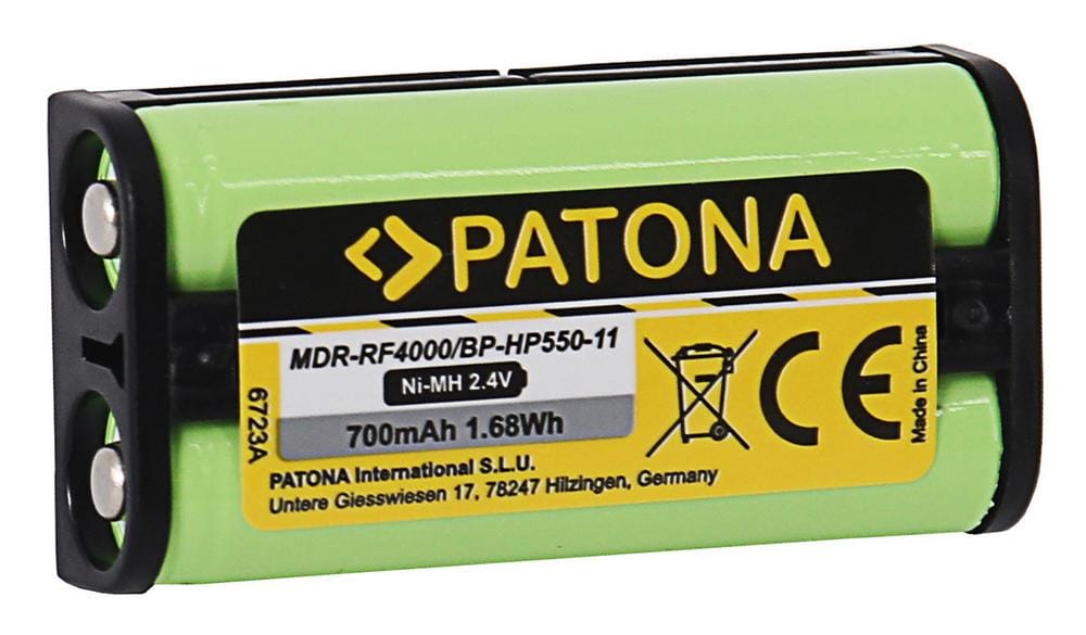 PATONA Batterie pour Sony MDR-RF4000 BP-HP550-11 Medion MDR-PF970RK PATONA Batterie pour Sony MDR-RF4000 BP-HP550-11 Medion MDR-PF970RK