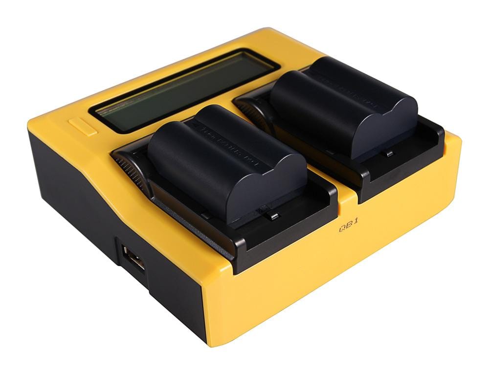 PATONA Cargador DUAL LCD USB para Panasonic CGAS002 CGA-S002 CGAS002A CGA-S002A