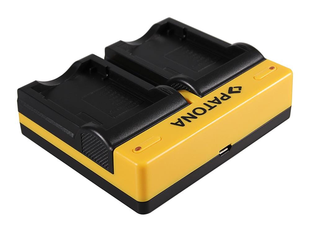 PATONA Caricatore Dual per Fujifilm NP-40 Finepix F30 F-30 F31 F-31 F31fd F-31fd F402 incl. Cavo Micro-USB