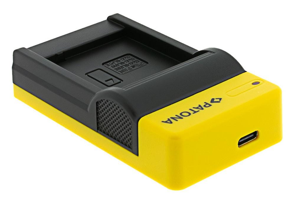 PATONA Slim Caricatore USB con ingresso USB‑C per Panasonic DMW‑BLG10 CSBLG10MC CS‑BLG10MC DMWBLG10 DMW