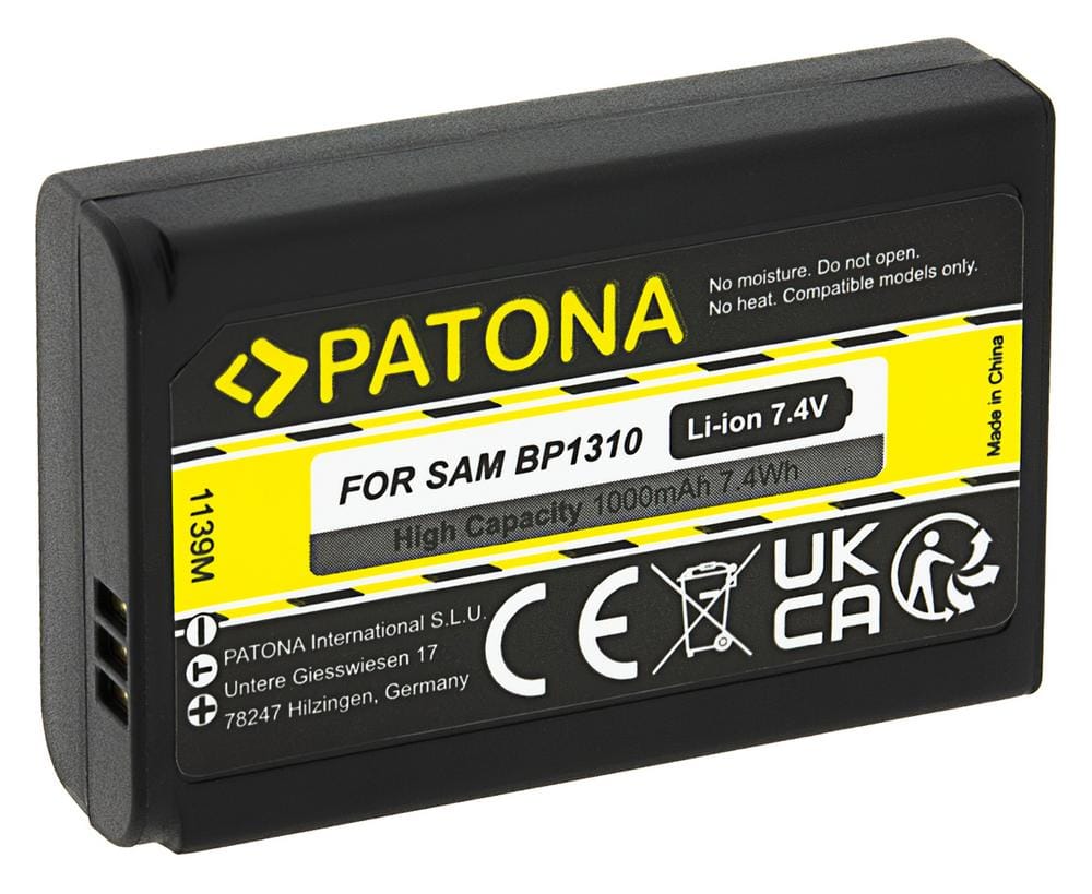 Batteria PATONA per Samsung BP-1310 BP1310 NX10 NX100 NX11 Batteria PATONA per Samsung BP-1310 BP1310 NX10 NX100 NX11