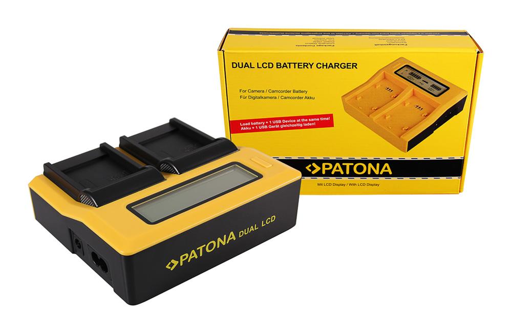 PATONA Caricabatterie Dual LCD USB per Samsung SLB-07A TL TL100 TL210 TL220 TL225 TL90 PL150 PATONA Caricabatterie Dual LCD USB per Samsung SLB-07A TL TL100 TL210 TL220 TL225 TL90 PL150