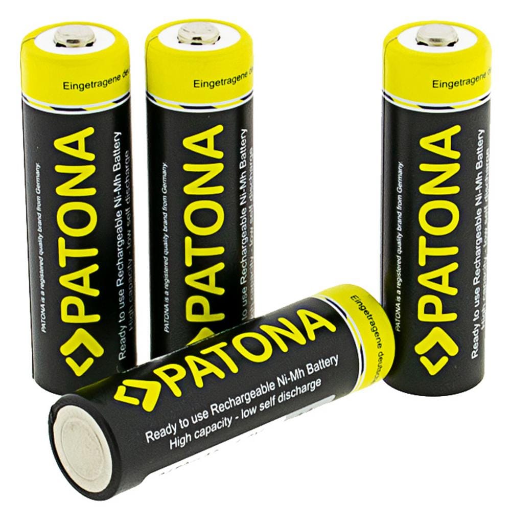 PATONA Mignon AA Batteries 4x 2450mAh with Box for Cameras, Remote Controls, Toys