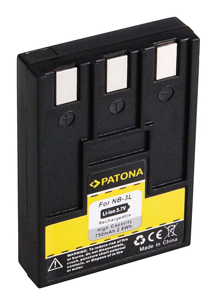 PATONA Akumulator do Canon NB-3L, IXUS 700, IXUS 750, IXUS II, IXUS IIs, IXUS i, IXUS i5, PowerShot SD550