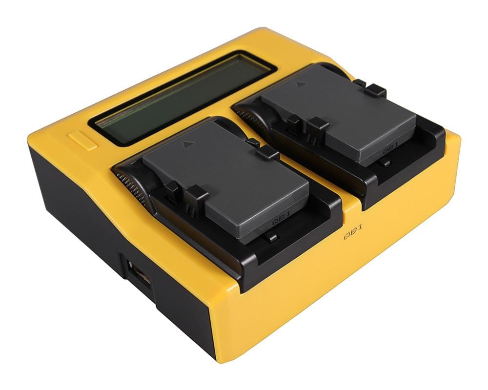 PATONA Carregador Dual LCD USB para Canon NB-1LH NP-600 Digital ELPH