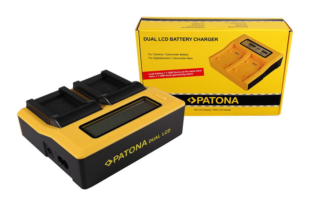 PATONA Chargeur USB LCD Double pour Minolta NP-900 CS 6531N CS 6531 N CS 5530 CS 5530