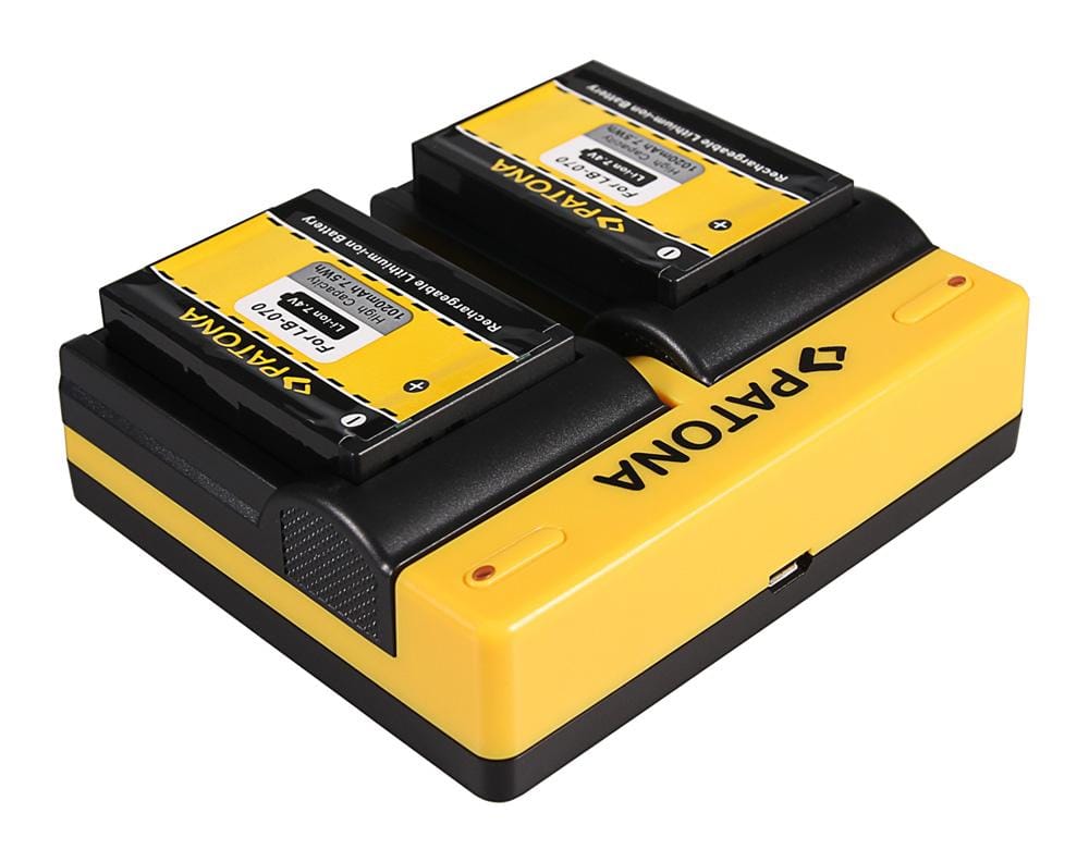 PATONA Dual Charger for Kodak LB-070 PIXPRO S1 S-1 with Micro-USB Cable