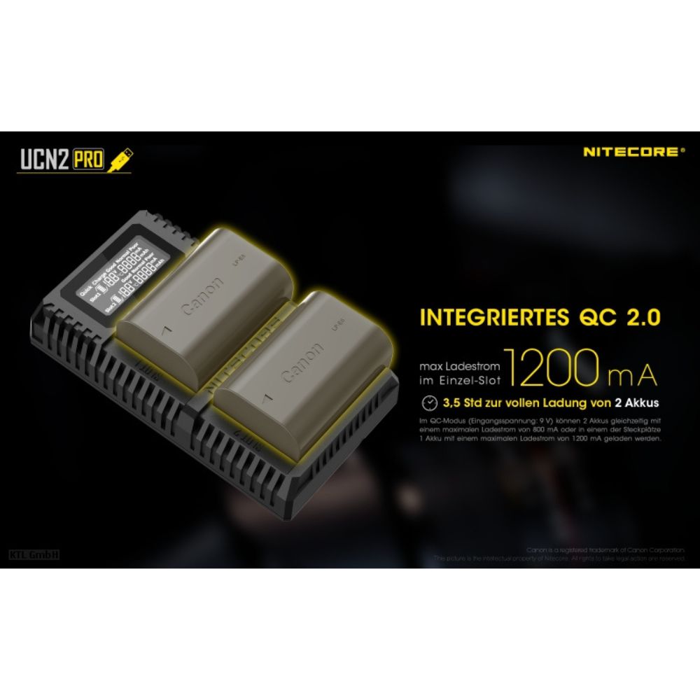 Nitecore UCN 2  PRO Charger Nitecore UCN 2  PRO Charger