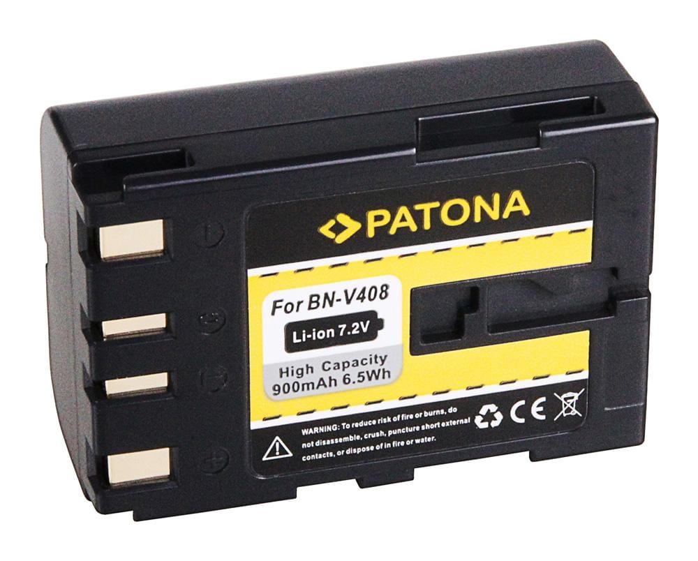 PATONA batteria per JVC BN-V408 310 200AC GR-DVL1170 228AC 238AC 23AC 30AC 310U