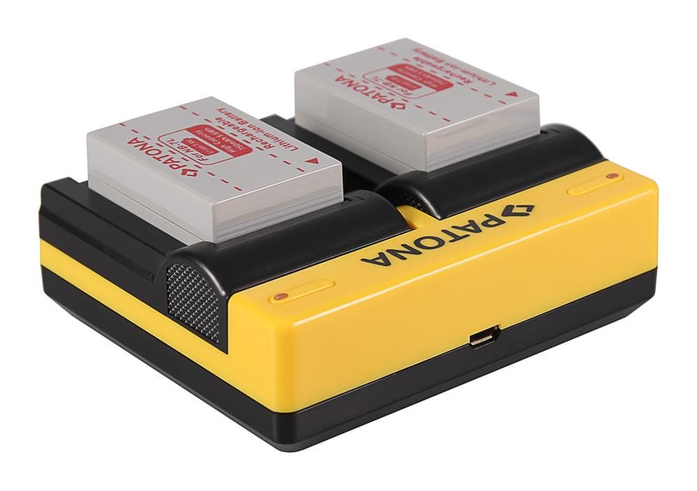 PATONA Dual Charger for Canon NB-7L Powershot G10 G11 G12 with Micro-USB Cable