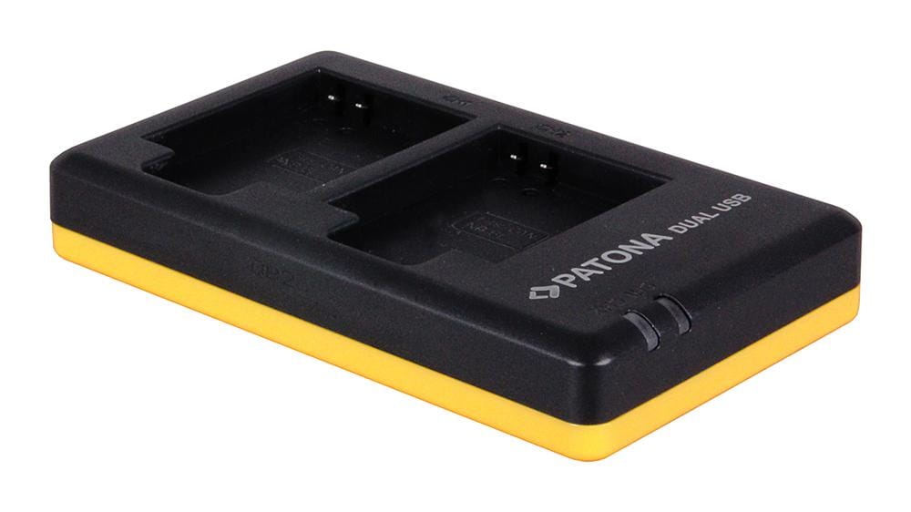 PATONA Carregador rápido dual para Canon NB-6L NB6L com cabo Micro-USB