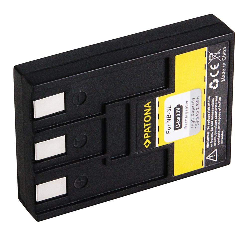 PATONA Batteria per Canon NB-3L, IXUS 700, IXUS 750, IXUS II, IXUS IIs, IXUS i, IXUS i5, PowerShot SD550