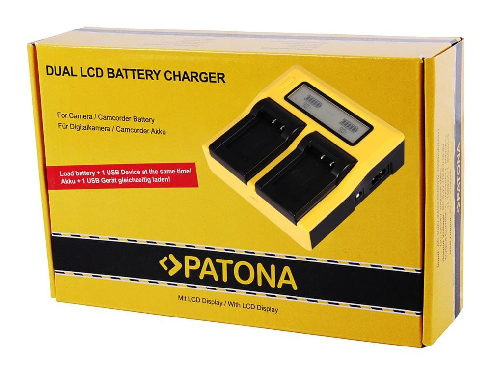 Caricabatterie PATONA Dual LCD Per Batterie EN-EL25 – Doppia USB-C Per Nikon Z30, Z50, Zfc