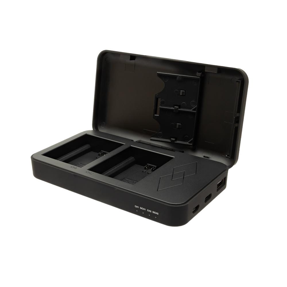 Cargador Dual PATONA para Fuji NP-W235 XT4 X-T4 con función de powerbank y almacenamiento de tarjetas de memoria Cargador Dual PATONA para Fuji NP-W235 XT4 X-T4 con función de powerbank y almacenamiento de tarjetas de memoria