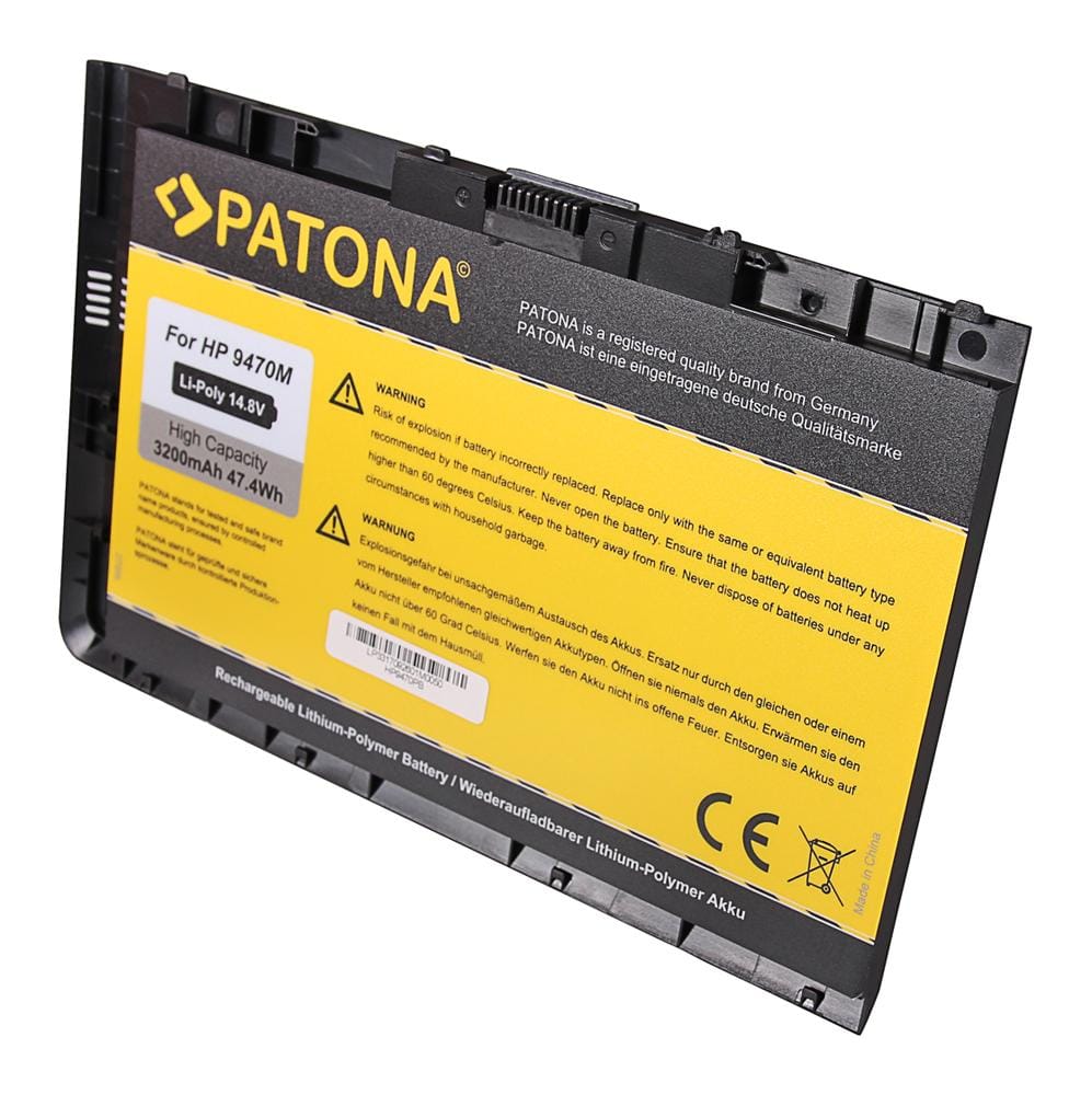 PATONA bateria para HP EliteBook Folio 9470 9470m Série HSTNN-I10C PATONA bateria para HP EliteBook Folio 9470 9470m Série HSTNN-I10C