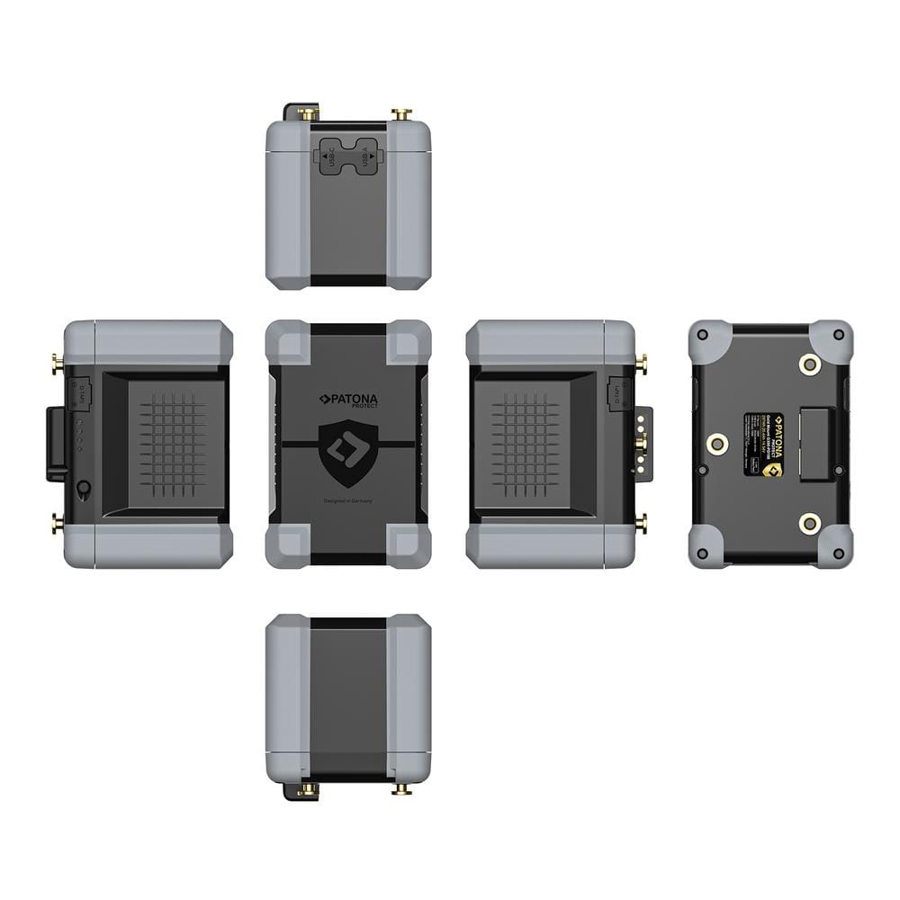 PATONA PROTECT Gold Mount Battery G300 PD100 297Wh USB‑C USB‑A 2× D‑Tap for Canon Panasonic Sony Gold Mount