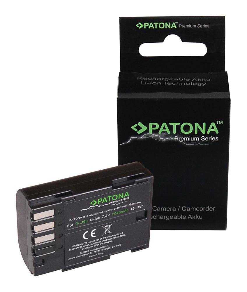 PATONA Bateria Premium para Pentax D‑Li90 K01 K5 II IIs K645D K7 PATONA Bateria Premium para Pentax D‑Li90 K01 K5 II IIs K645D K7