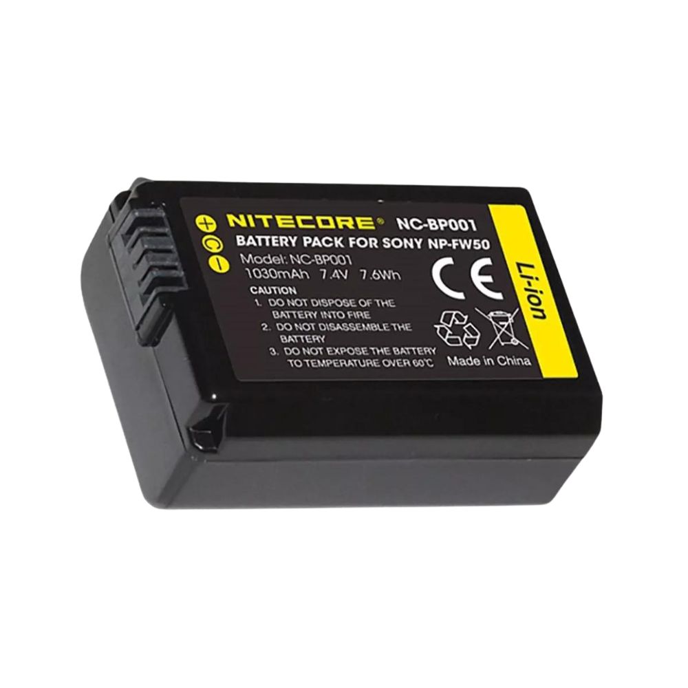 Batteria Nitecore per Sony NCFW50 1030mAh 7.4V 7.6Wh Batteria Nitecore per Sony NCFW50 1030mAh 7.4V 7.6Wh