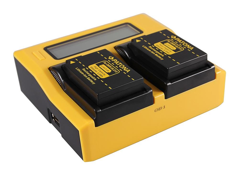 Caricabatterie Dual LCD USB PATONA per Canon BLD10E