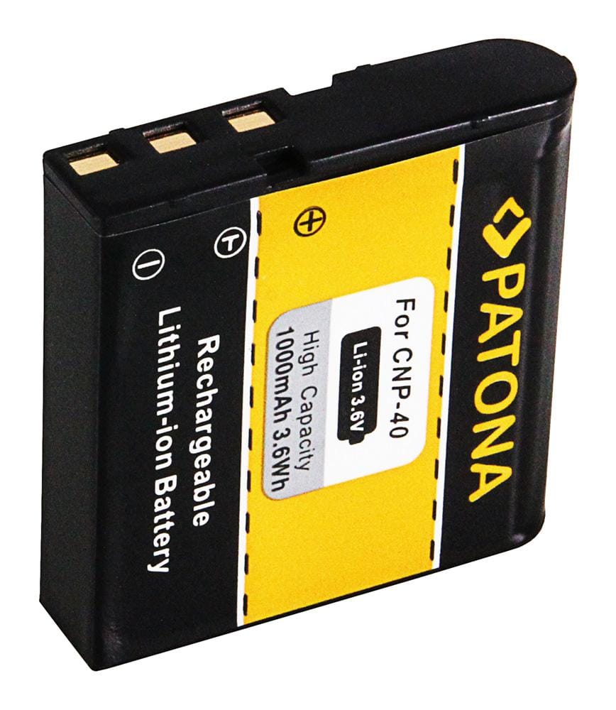 PATONA Batteria per Casio NP-40 Exilim Zoom EX-Z100 EX-Z1000 EX-Z200 PATONA Batteria per Casio NP-40 Exilim Zoom EX-Z100 EX-Z1000 EX-Z200