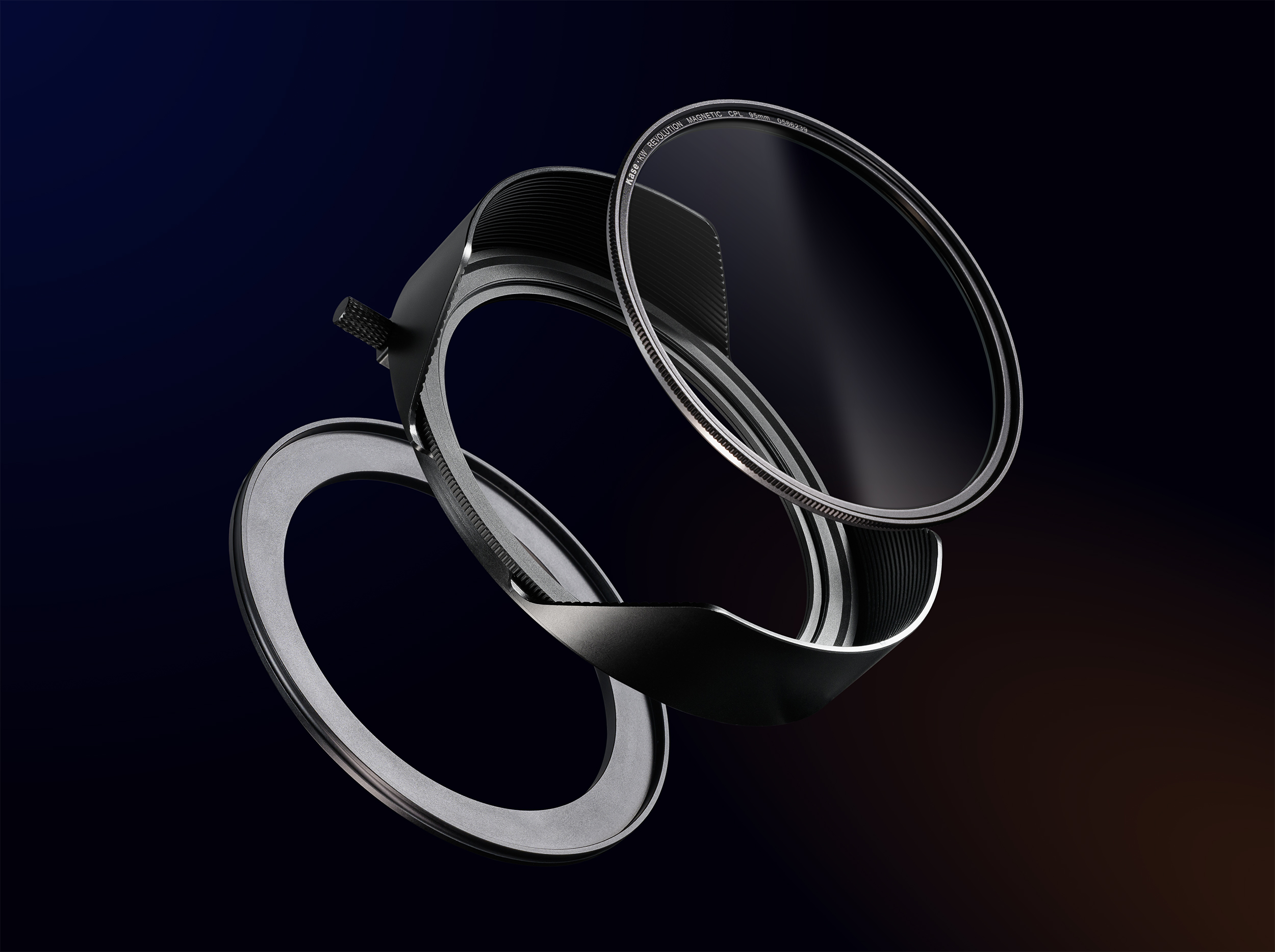 KW Revolution Plus Kanopy Metal Lens Hood with Adapter Ring