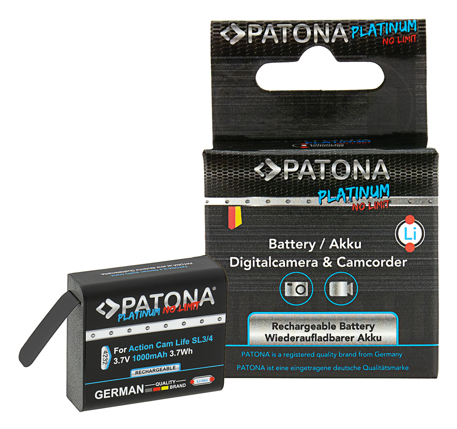 Bateria PATONA Platinum do kamer PATONA Action Cam Life SL3 i SL4