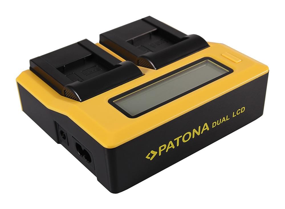 PATONA Carregador Dual LCD USB para Qumox SupTig 3 e SJ4000 PATONA Carregador Dual LCD USB para Qumox SupTig 3 e SJ4000
