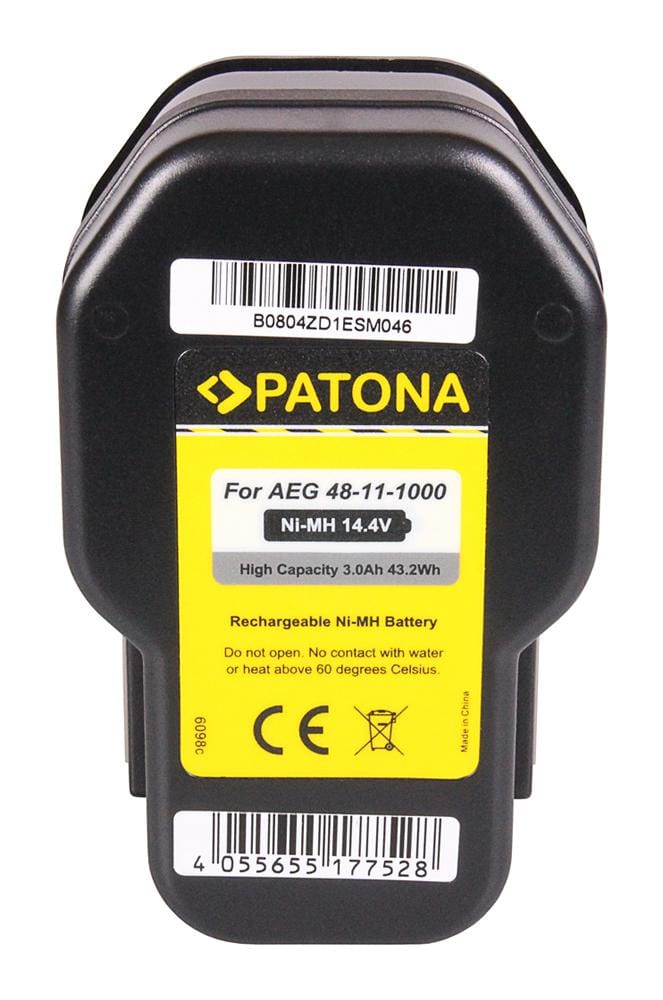 PATONA Battery for AEG BBM 14 STX, BBS 14 KX RAPTOR, BBS 14 X, BBS 14 X RAPTOR, BDSE PATONA Battery for AEG BBM 14 STX, BBS 14 KX RAPTOR, BBS 14 X, BBS 14 X RAPTOR, BDSE