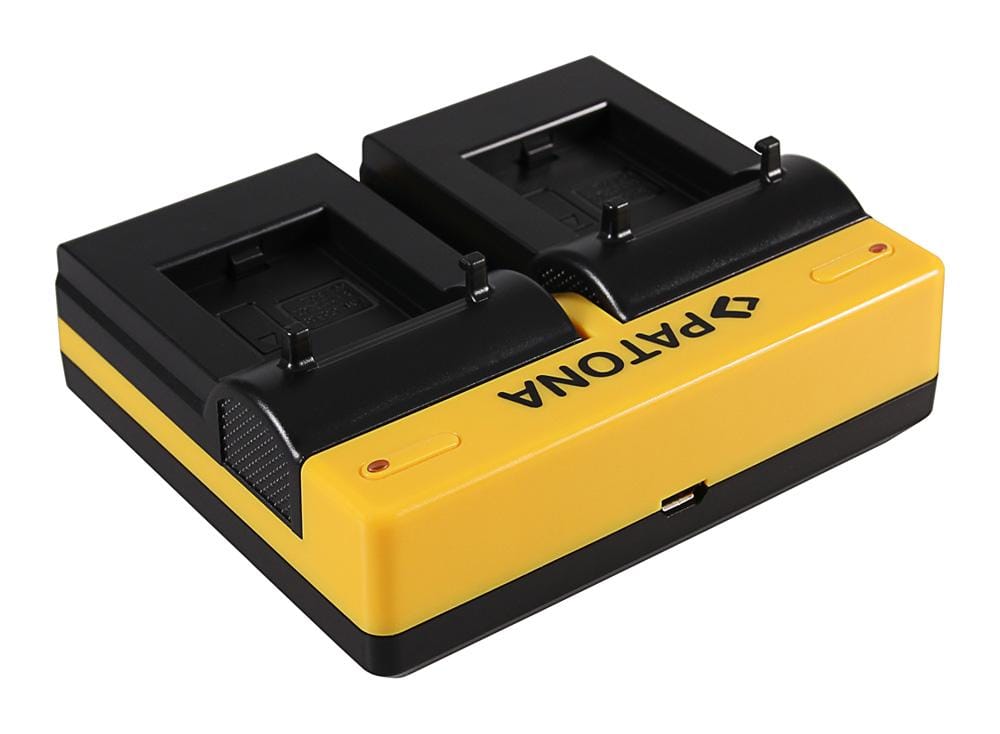 Caricabatterie doppio PATONA per GoPro AHDBT-301 AHDBT-302 Hero 3 Hero 3+ incluso cavo Micro-USB Caricabatterie doppio PATONA per GoPro AHDBT-301 AHDBT-302 Hero 3 Hero 3+ incluso cavo Micro-USB